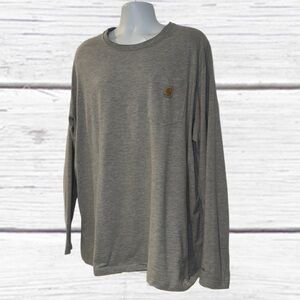 Carhartt Force Relaxed Fit Long Sleeve T-Shirt 2XL Gray Pocket Tee
